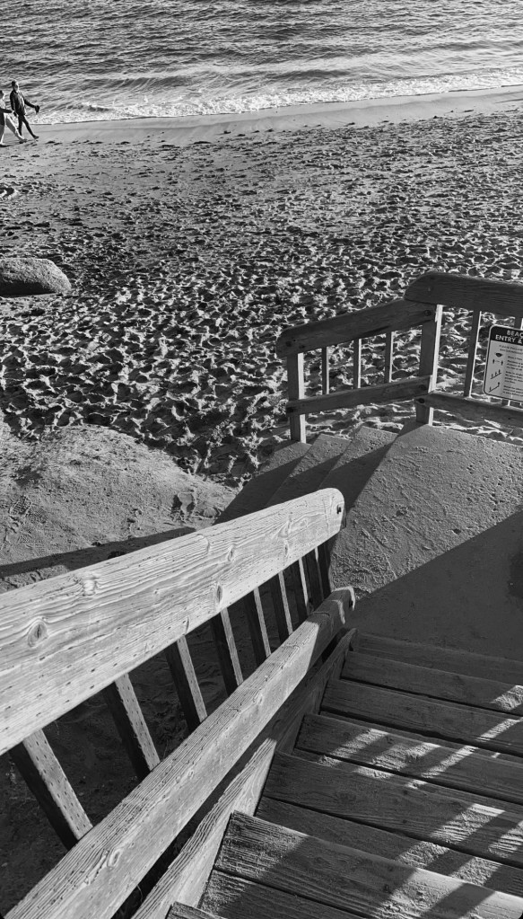 beach
 sand
 stairs